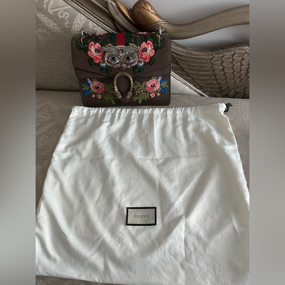 ✨Gucci Dionysus Medium Embroidered Owl Shoulder Bag ✨ - Picture 16 of 16